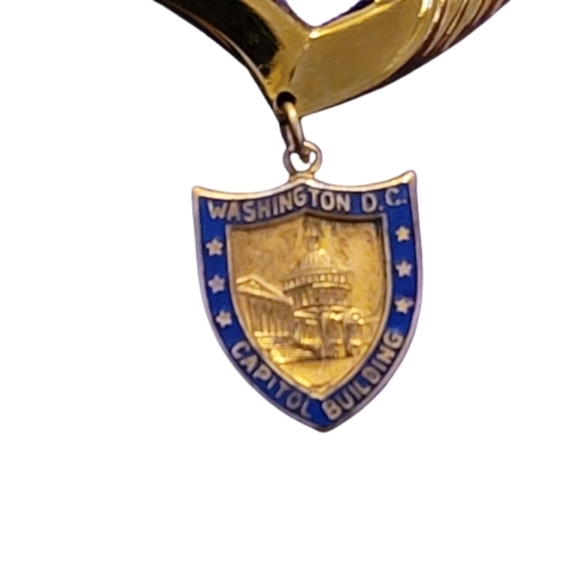 BROOCH Us Capital Building mother brooch pin goldtone - Picture 5 of 9